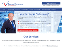 Tablet Screenshot of businessturnaround.net.au